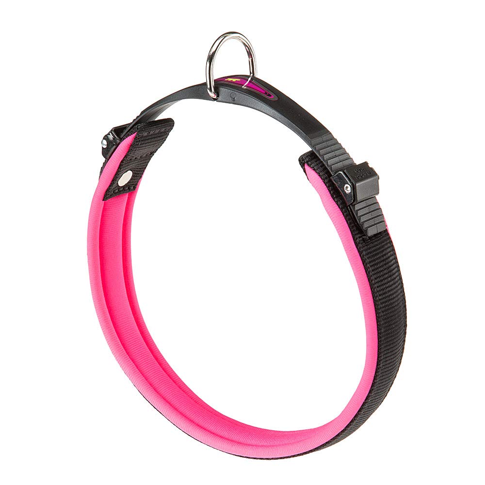 Ferplast Ergofluo Dog Collar, 43-51 cm, Fuchsia