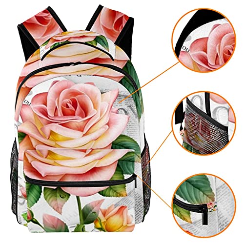 Sac à dos floral pour étudiant parfait pour le lycée et les sorties