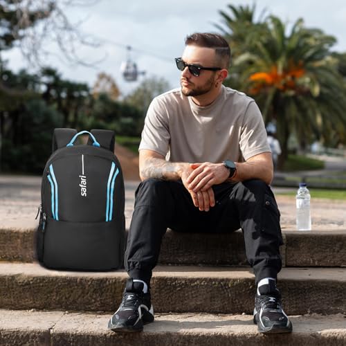 Image of Safari Flash Neo 26L Casual Printed Backpack, 2 compartments, bottle holder, Front pocket, school bag for boys and girls, college, office, travel for men and women, Color- Black