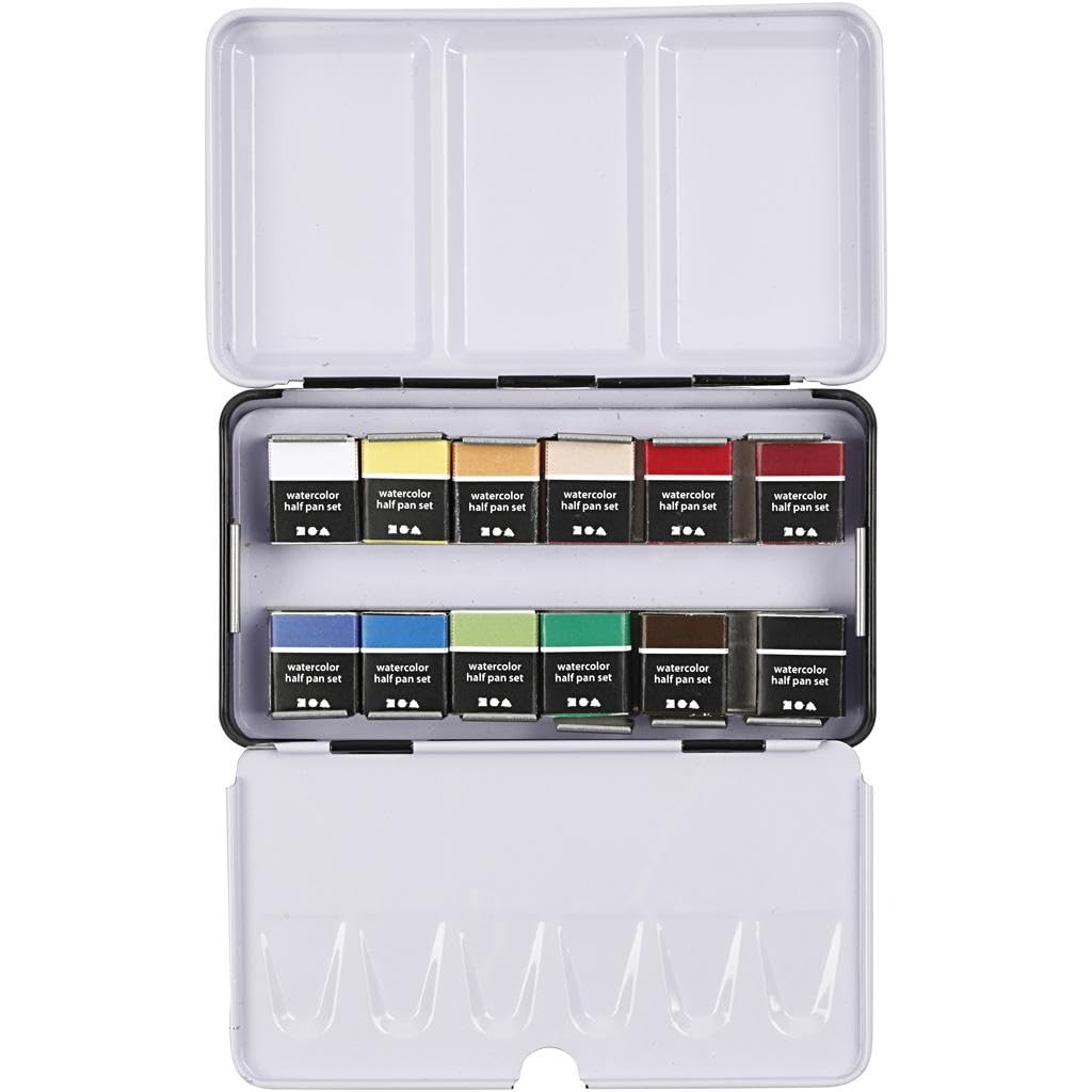 Art Aquarelle Aquatique 12 couleurs ASSTD pour peindre sans traces