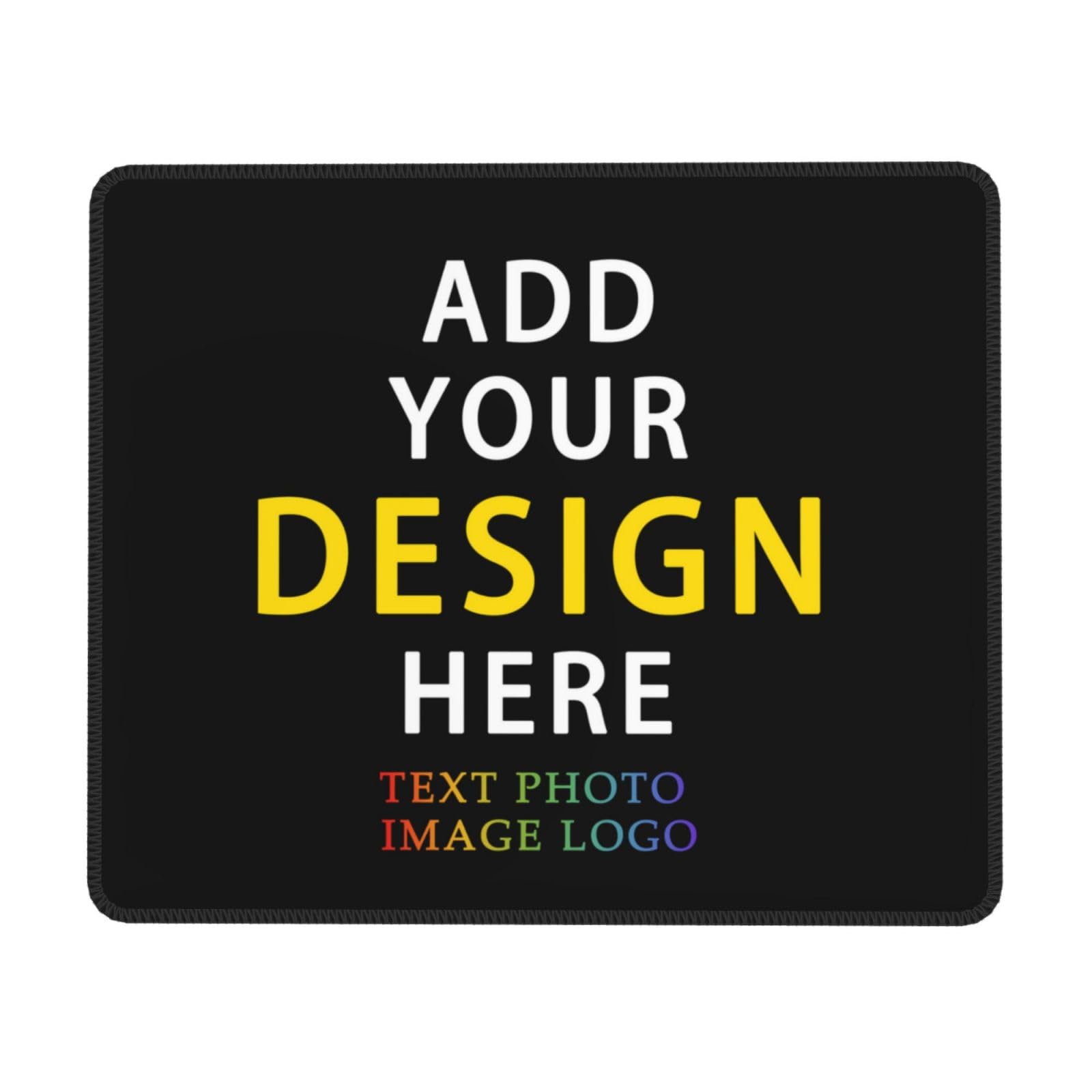 Naispanda Personalisiertes Mauspad, individuelles Schreibtisch-Mauspad mit Rutschfester Gummiunterseite, Foto, Text, Logo, Bild, Mauspad, tragbare Schreibtischunterlage, Mousepad, 25 cm x 30 cm