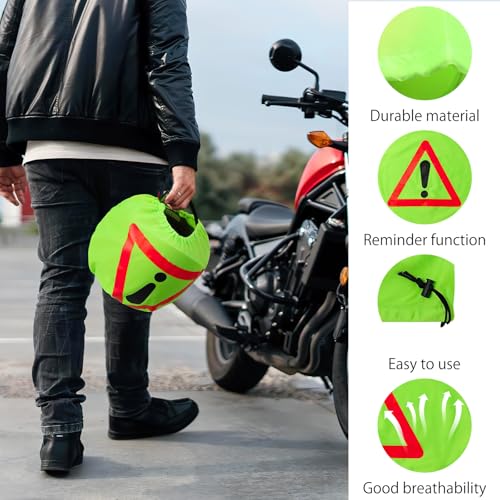 Trójkąt ostrzegawczy na kask motocyklowy, trójkąt ostrzegawczy pierwszej pomocy, trójkąt ostrzegawczy na kask, pokrowiec na kask, worek na kask motocyklowy, zabezpieczenie przed wypadkiem, oznakowanie