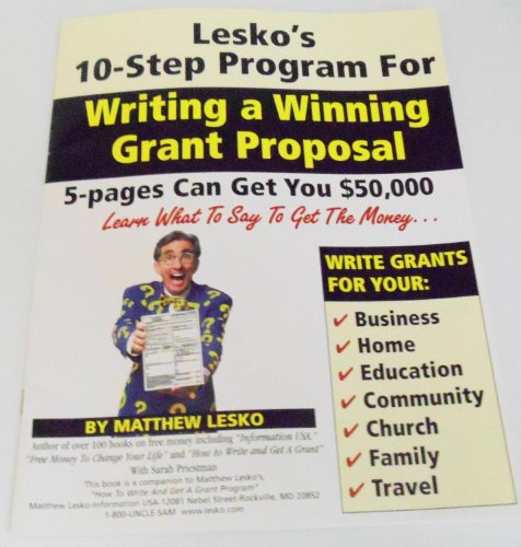 How to Write And Get a Grant 1878346660 Book Cover