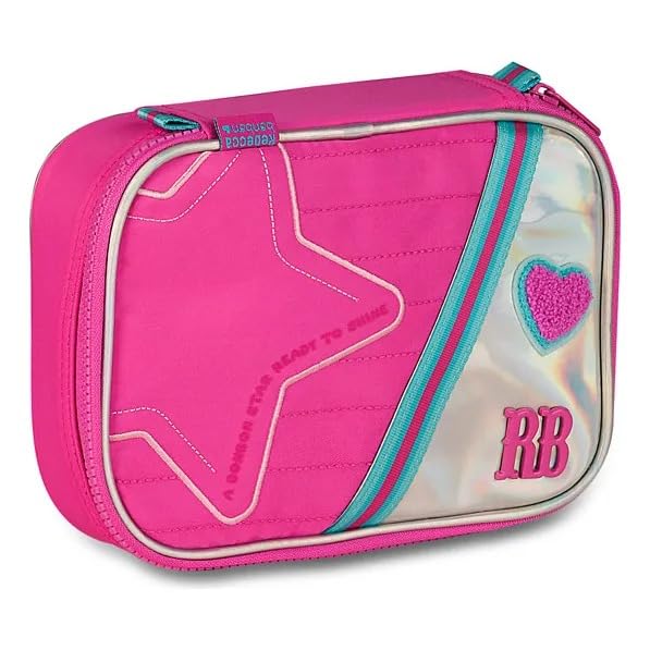 Estojo Holográfico Box Rebecca Bonbon Juvenil 36 Elásticos (ROSA)