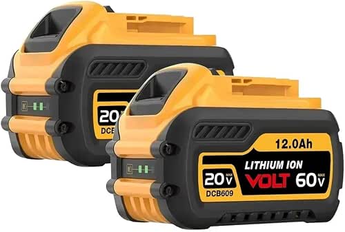 18Ah 20V/60V Lithium Battery Compatible with DeWalt FLEXVOLT MAX DCB609/DCB606/DCB612