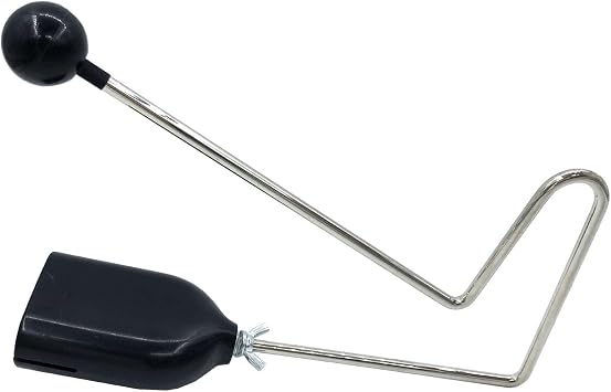 Vibra Slap Percussion Instrument Rattling Sound Effect Plastic Handheld Vibraslap Musical Instrument for Musicians, Bands or Studios Black