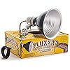 Fluker's Repta-Clamp Lamp, Heavy Duty Clamp Light For Reptile Tanks and Terrariums, UL/CUL Approved, Great for Reptile Basking, 75-Watt Maximum with On/Off Switch, 5.5