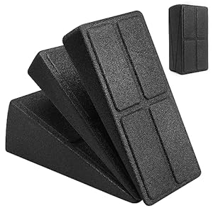 KK Squat Wedge Blocks 3Pcs Slant Board Adjustable Incline Board and Calf Stretcher Foam Wedge Block Durable for Stretching, Leg Extender