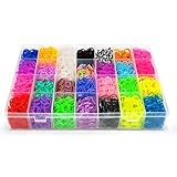 12000+ Rainbow Loom DIY Mega Loom Bands Refill Pack – Rubber Loom Bracelets Making Kit for Kids – Rubber Bands Jewelry Creator Refill Package – 42 Color Loom Bands Kit for Loom Bracelets Crafting