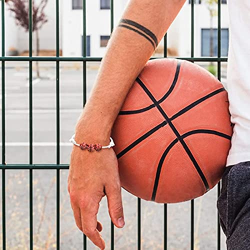 Zz Zinfandel 8Pcs Basketball Bracelet Adjustable Braided Charm Bracelet For Boys Men Cuff Bracelets,Basketball Bracelets Jewelry Sports Gifts For Basketball Players (Multicolor) #TOP3