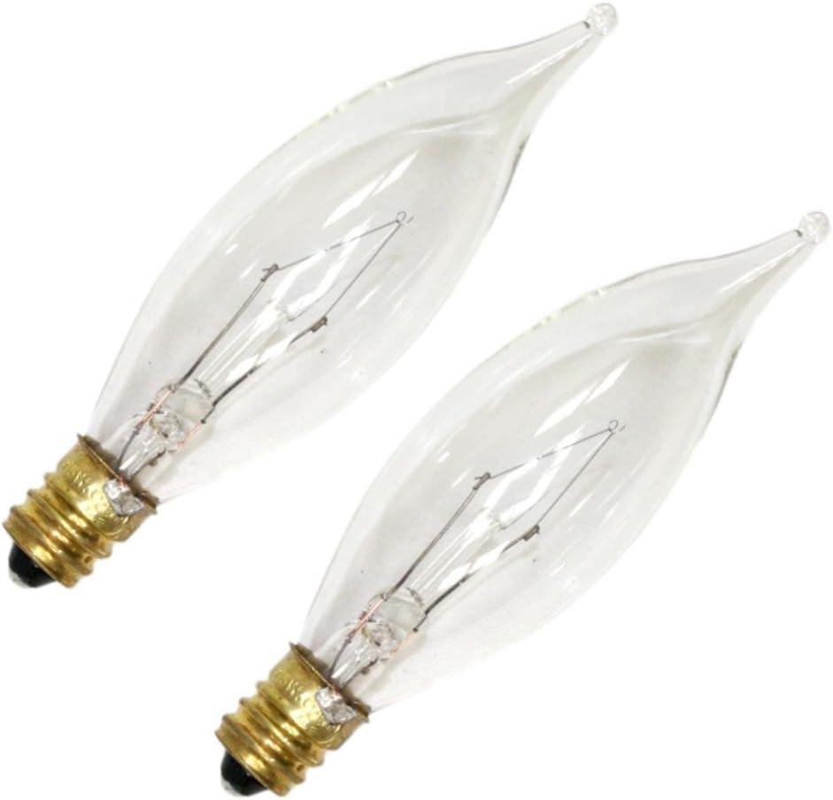 Westinghouse Decorative Flame Tip Light Bulb 15 W 100 Lumens Candelabra 3-5/8 in. Clear Card / 2