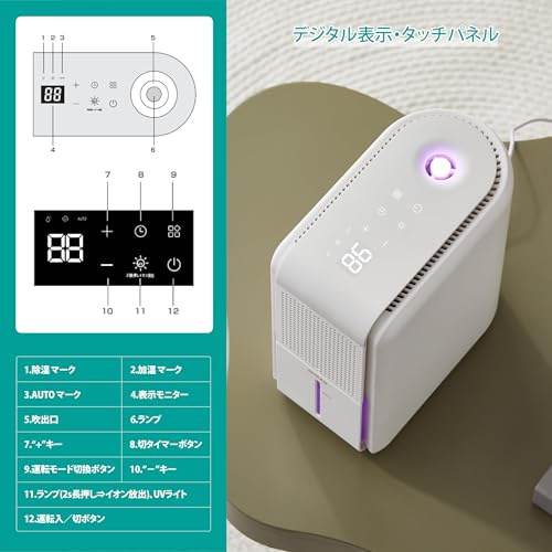JIMISAN HD012 除湿機・加湿器・空気清浄機 の商品画像 4