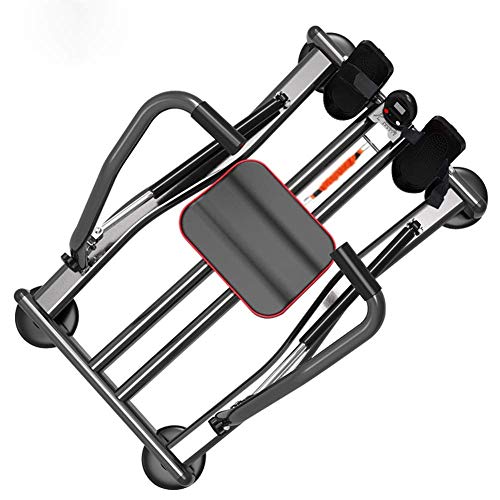 Image of Home Rowing Machine Rowing Machines for Home Use Hydraulic Rower Trainer Indoor Rower Bench Abdominal Fitness Equipment 4 Levels of Resistance Adjustment LCD Display Maximum Load 120kg