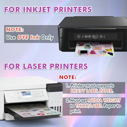 image for KOALA PAPER Koala Clear Holographic Sticker Paper for Inkjet & Laser P