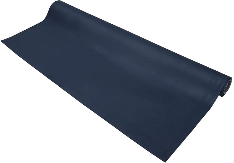 Tecido de camurça para forro de teto automotivo X AUTOHAUX azul-marinho com espuma de 3 mm – 215 x 152 cm