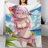 Fate 水着 毛布 シングルサイズブランケット プリント マイクロフリース 通年対応 抗菌加工 防ダニ仕様 洗濯可能 軽快・静電気ケア ふんわり質感 キッズから大人まで対応 150cm×200cm 57262351-66