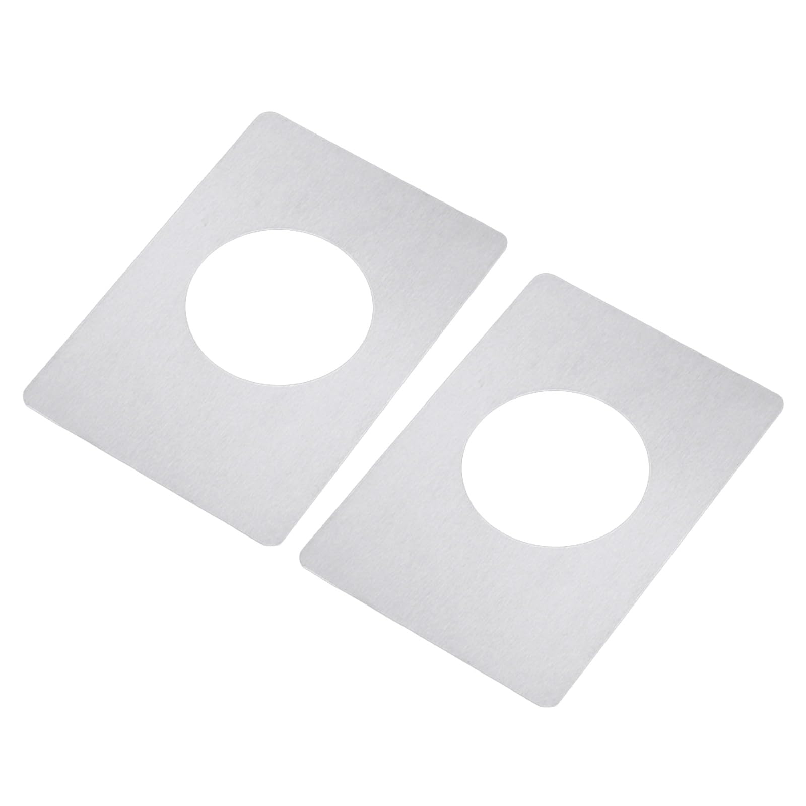 2Pcs Door Fixing Covers Filler Repair Backplate Door Reinforcement Plate Handle Holes Reinforcer Enduring Handle Fixing Covers Filler Repair Backplate