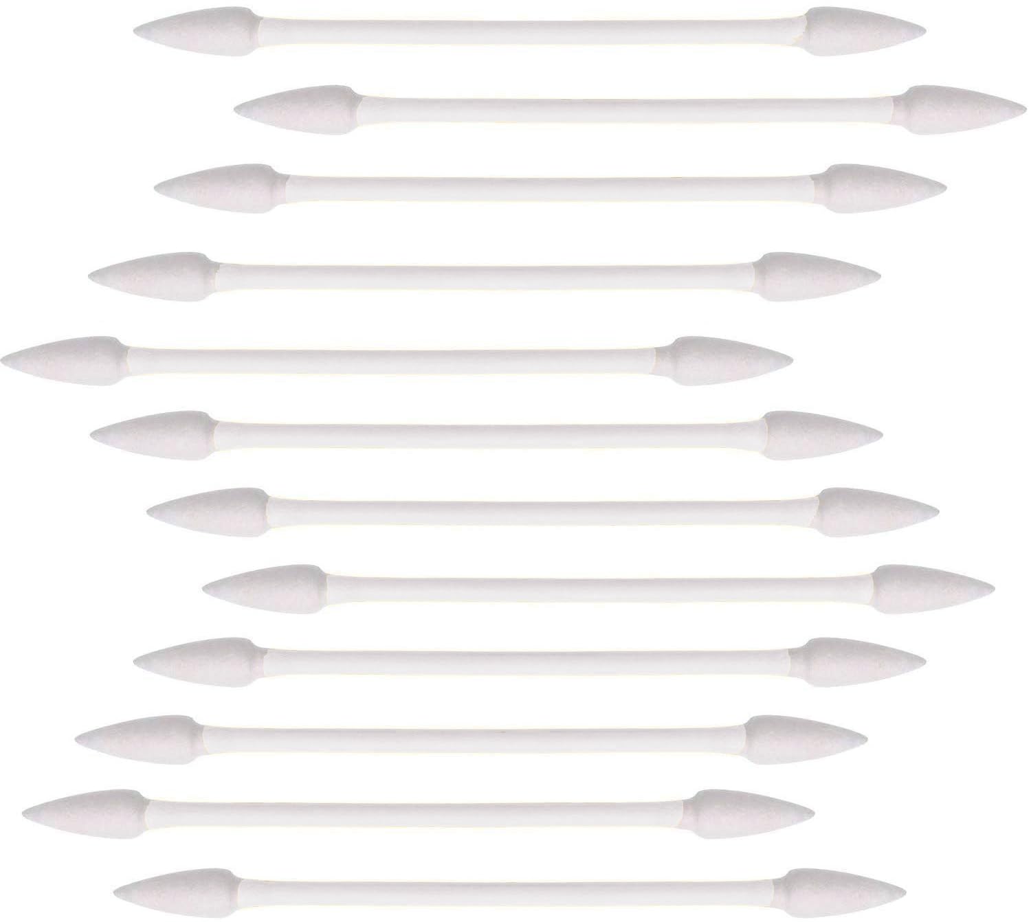 Bastoncillos de algodón con punta de precisión, bastoncillos de algodón de doble punta para maquillaje, 200 unidades