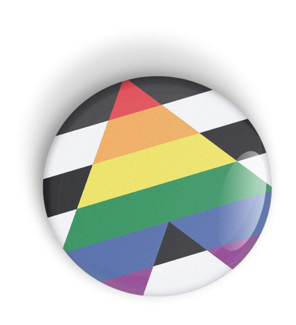 LGBT ALLY Gay Pride Flag pin badge button or fridge magnet