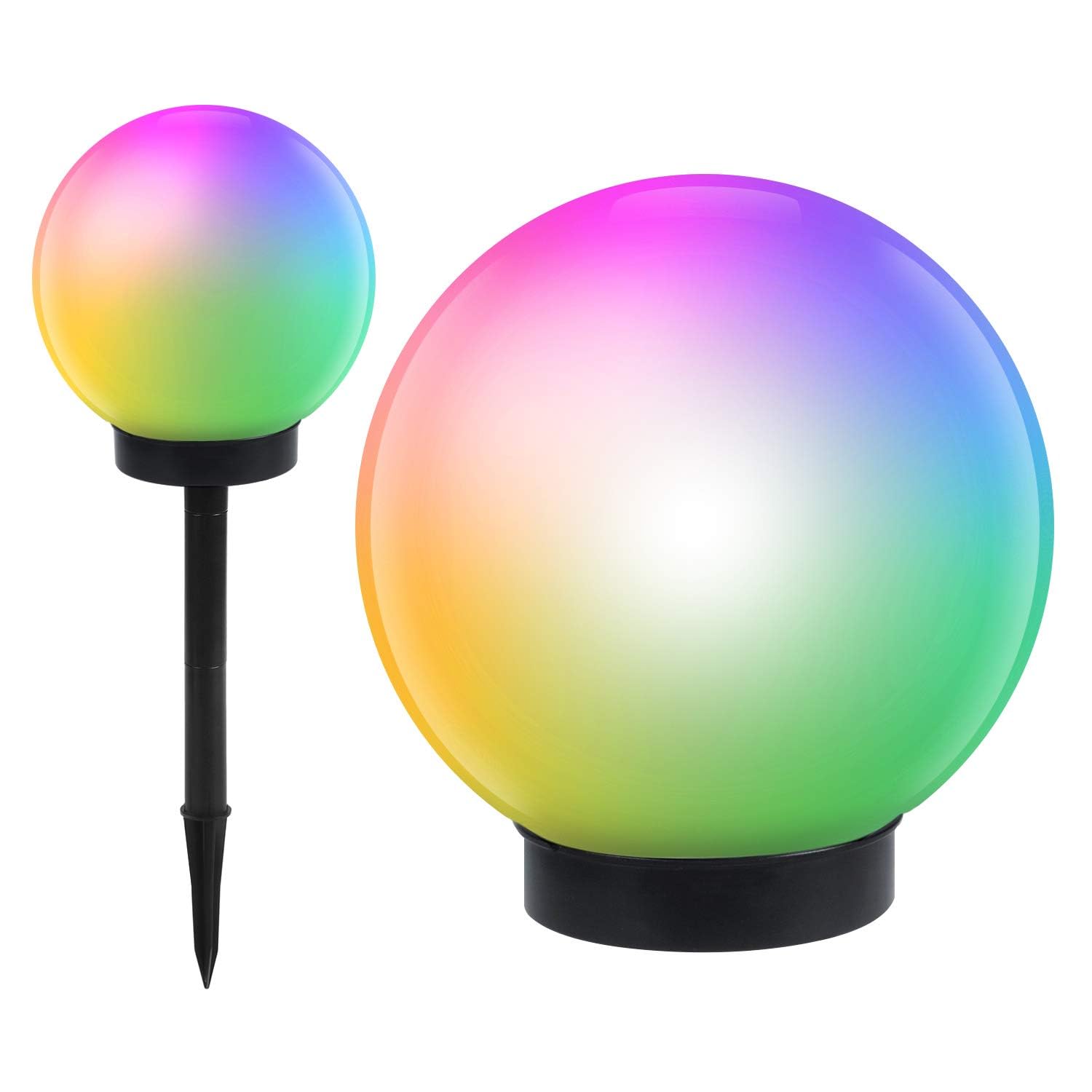 Green Blue Jardín Solar LED Lámpara de pie LED (multicolor, 1 unidad - 25cm)