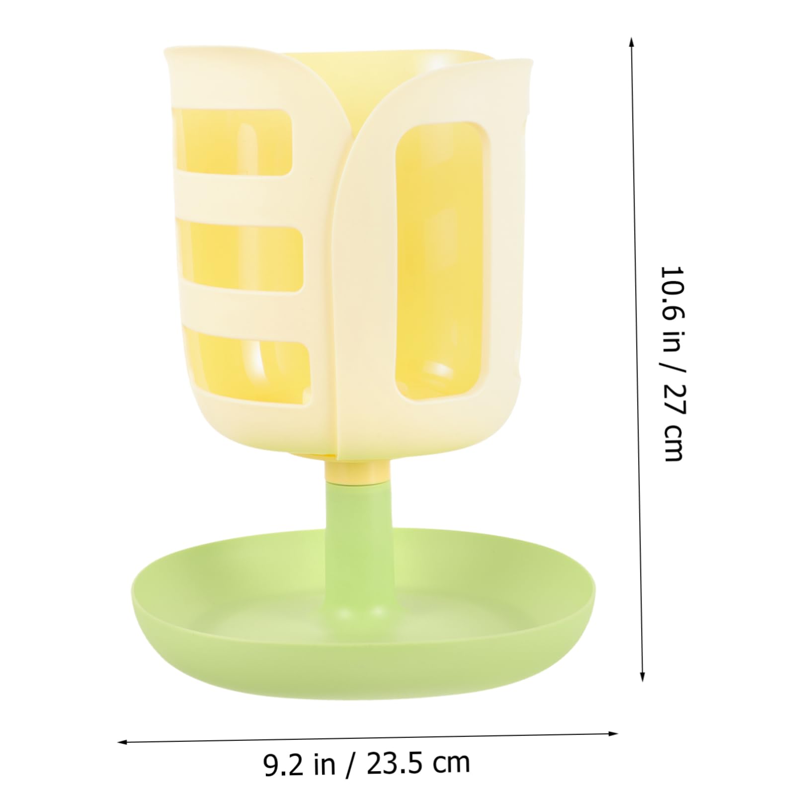 TOYANDONA Supporto Mangiatoia Per Conigli e Porcellini D’india a Forma Di Tulipano in Plastica Pp Resistente, Antispreco e Fissabile in Gabbia Per Alimentazione Ordinata Di Piccoli Animali Domestici
