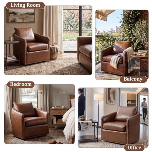 HAOMARKETS 360 Swivel Barrel Chair