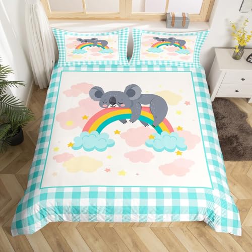 Homemissing Girls Cartoon Kola Bedding Set Single Size