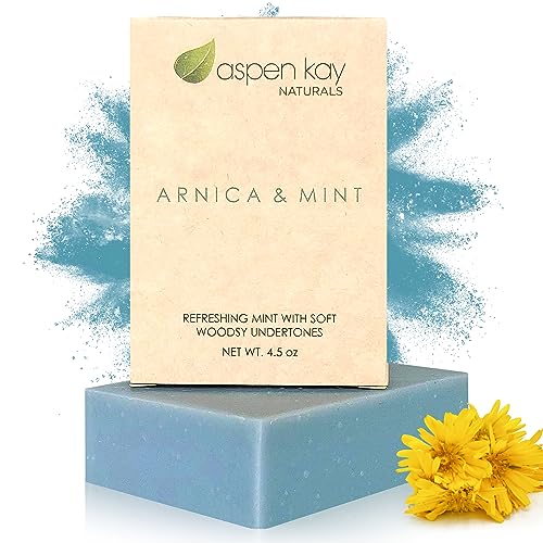 Arnica Soap. With Organic Shea Butter, Arnica Oil & Pure Essential Oils. All Skin Types. Made in the USA. 4.5 oz Bar