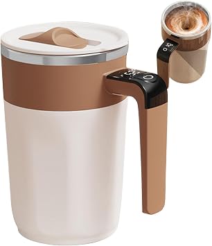 Electric Mixing Mug, Automatic Stirring Coffee Mug, 400ml Electric Mixing Cup, Stainless Steel Stirring Mug, Auto Mixing Coffee Mug, Portable Stirring Cup, High-Speed Mixing Mug,