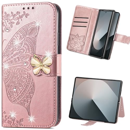 Coque Galaxy Z Fold 7 or rose idéale pour vos sorties chic