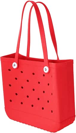 Waterproof Rubber Beach Tote Bag - Sandproof, Lightweight, Durable Pool & Sports Bag (Large 40L & Standard 19L Sizes)