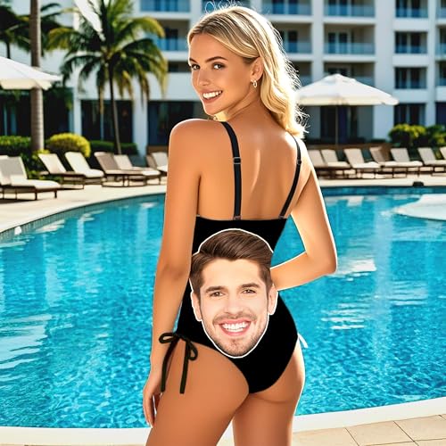 Custom Swimsuits for Women Personalized Bathing Suit with FacesOne Piece Bikini for Pool Party Summer Holiday3