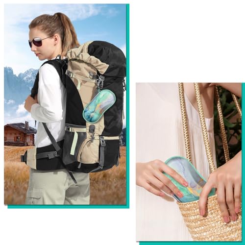 Image of FINTIE Sunglasses Case, Hard EVA Shell Shockproof Sport Glasses Case with Metal Carabiner Travel Zipper Eyeglasses Holder