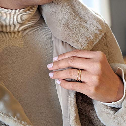 LEMON GRASS Minimalist Twist Ring for Stacking | 1mm Gold Twisted Rope Wedding Band | Skinny Stack Ring for Women2