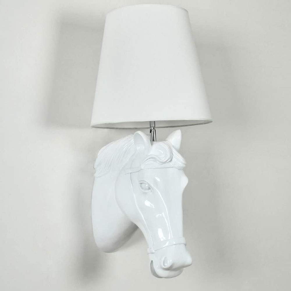 VDOQTLJT Wall Lamp Bedroom Modern Creative Lamps European Hotel Corridor Aisle Bedside Resin for House Villa Bar Restaurants