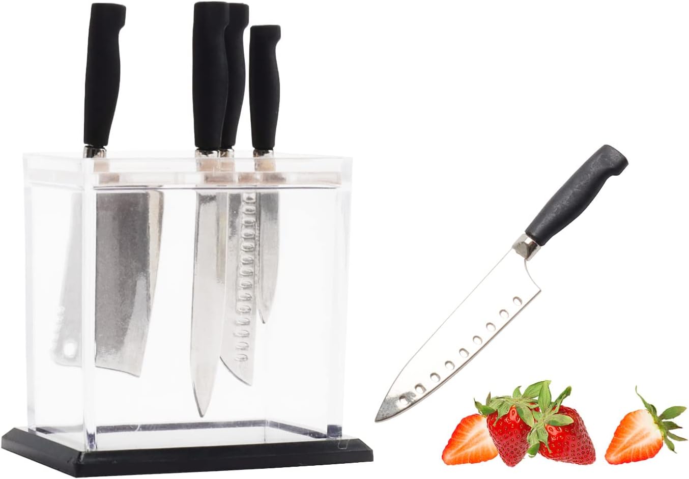 16 Scale Miniature Kitchen Knife Set with Knife Shelf 5