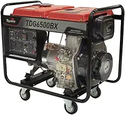 GERADOR TOYAMA DIESEL TDG6500BX MONOFASICO BIVOLT 115/230V 60HZ 5.5KW PARTIDA MANUAL COM CAPACITOR