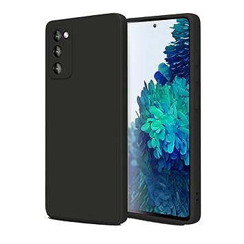 LIRAMARK Silicone Soft Back Cover Case for Samsung Galaxy S20 FE (Black)