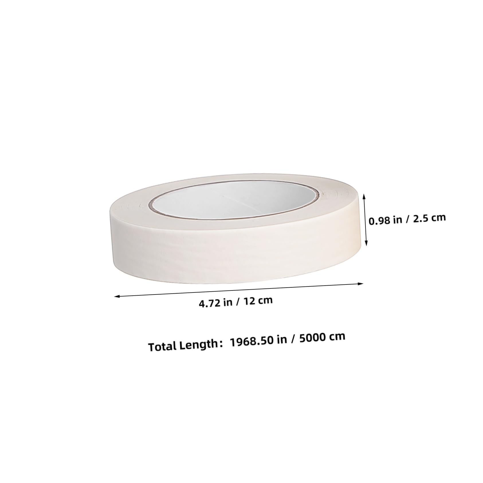 6rouleaux Ruban Adhésif Blanc Pour Peinture Masquage Voiture Décoration Maison Facile Déchirer Usage Polyvalent Projet Artistique