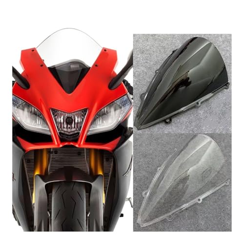 Pare-brise moto double bulle pour RSV4 et RS4 de 2010 à 2015