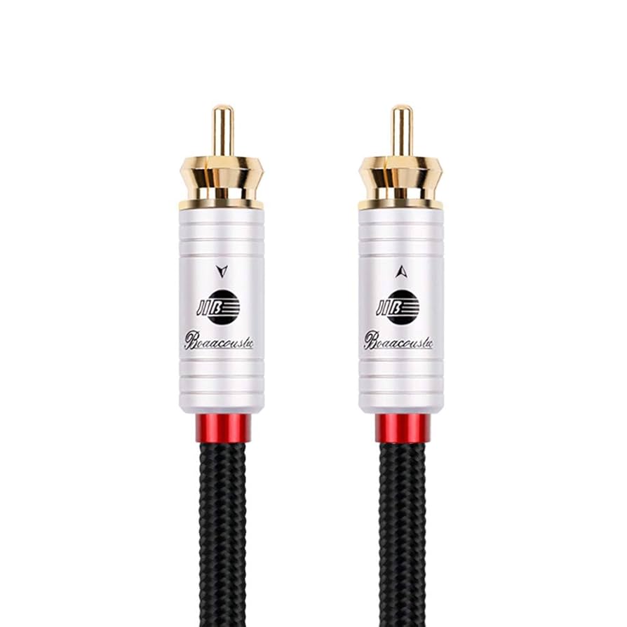 高級HIFIサブウーファー用 RCAオス-オス 同軸デジタルケーブル 5m Amazon | BOAACOUSTIC RCA(オス) to RCA(オス) 同軸ケーブル