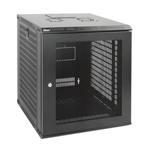 Tecmojo 12U Wall Mount Rack Network Cabinet for 19” IT Equipment,with Lockable Mesh Door and...