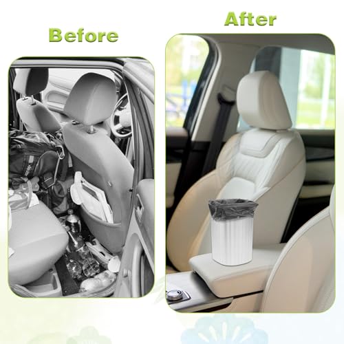 Image of 90 PCS Car Trash Bag Mini Trash Bags for Car Mini Cars Garbage Bag Small Black Strong Trashes CanBags with Tear-Resistant Small Plastic Bags for Desktop Trashes Cans Home Office Travel