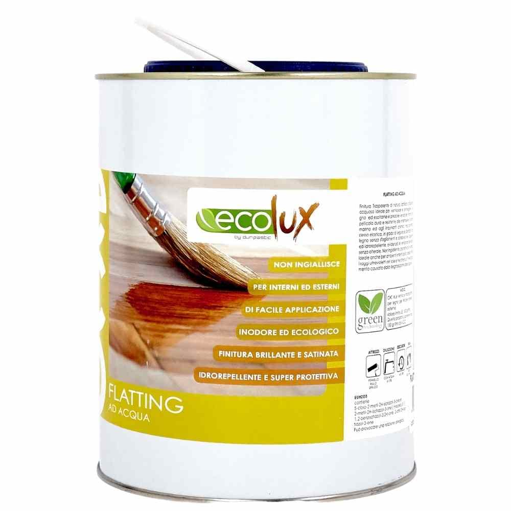 Ecolux Flatting Ad Acqua Ecologica Vernice per Legno