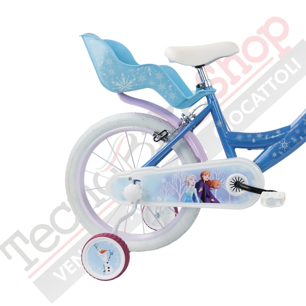 TECNOBIKE SHOP - VENDITA ACCESSORI GIOCATTOLI Vélo Enfant Fille Vélo Denver Albri Frozen - Taille 16 pouces