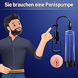 Penis Pump Sex Toys for Men - Manual Vacuum Penis Extender Male Sex Toys, Penis Pumps Penis Enlarger Adult Toys with Pocket Pussy, Penis Sleeve Cock Sexual Stimulation Device for Erection - 3