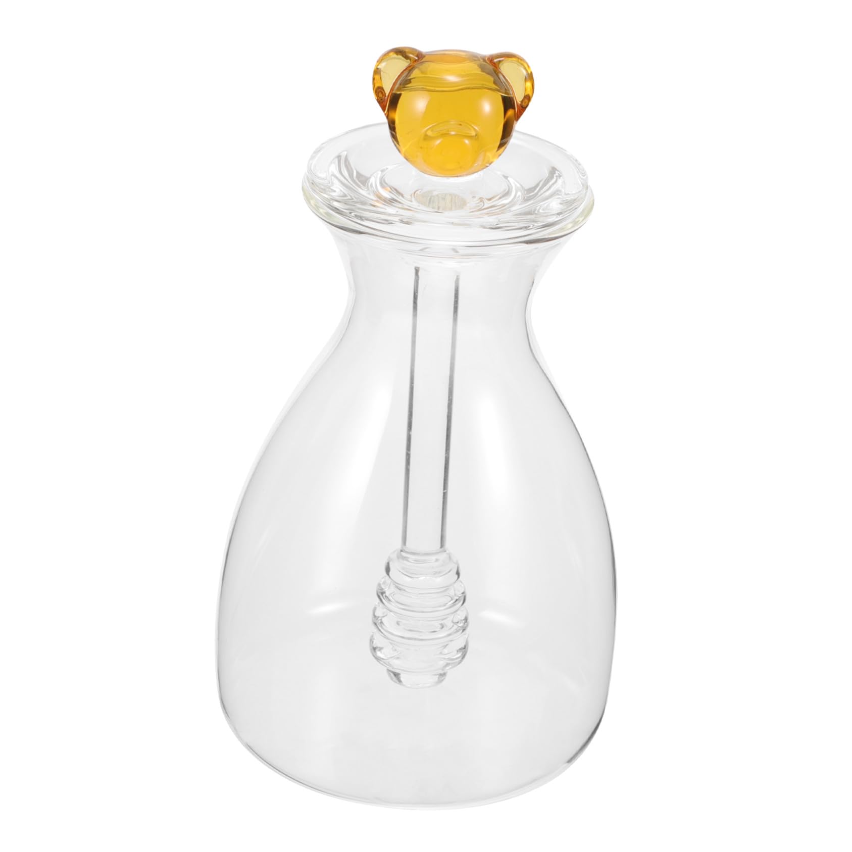 Klares Honigglas aus Glas mit Deckel und Dipper für Zuhause