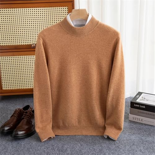 Long Sleeves Soft Knit Pullover Mens Wool Sweater V Neck Slim Fit Lightweight Jumper Top3