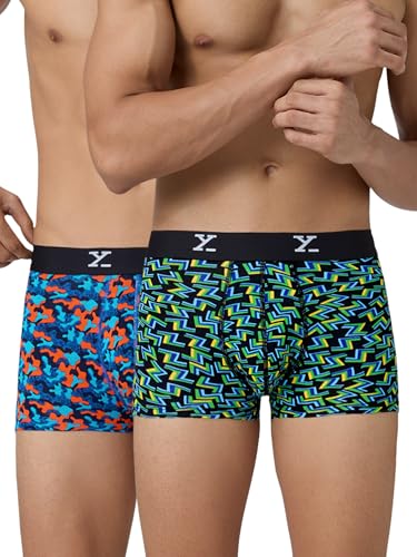 Image of XYXX Cloudsoft Micromodal Shuffle Trunks for Men, Pack of 2