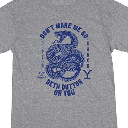 Bioworld Yellowstone Beth Dutton Snake Men's Athletic Heather Nightshirt2